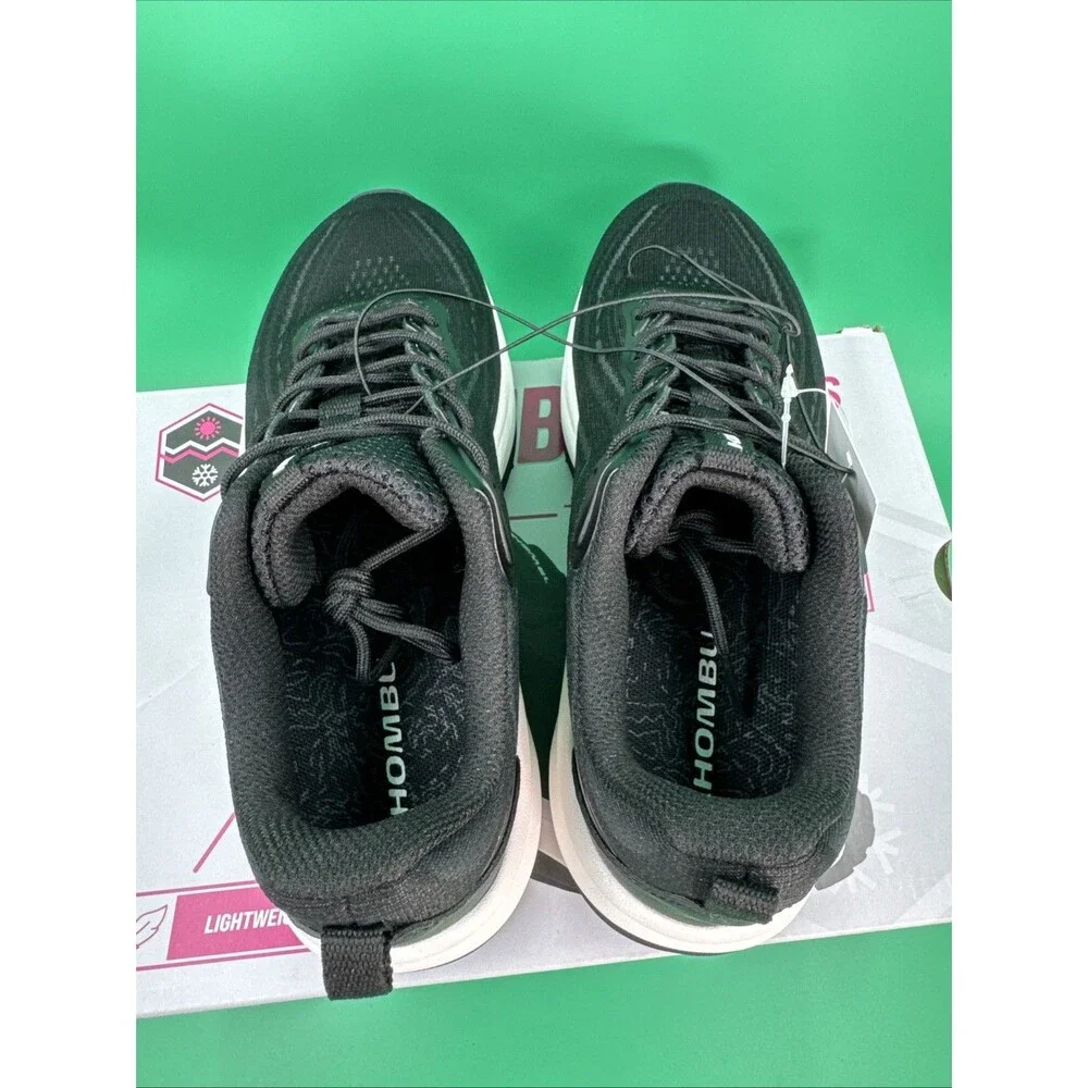 Khombu Women's Patan Black Sneakers Lightweight Memory Foam Breathable Sz 7 New